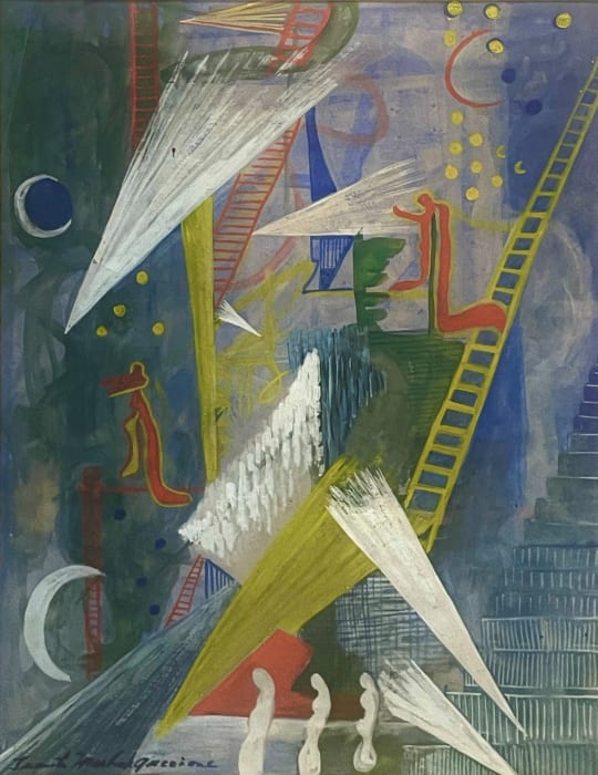 Juanita Guccione, Study for Ladders, 1948
