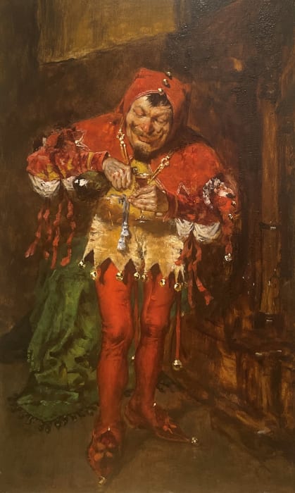 William Merritt Chase, The Jester (Sketch of the Court Jester), 1875