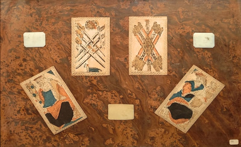 Charles Green Shaw, Montage, Italian Minchiate Cards, circa 1935