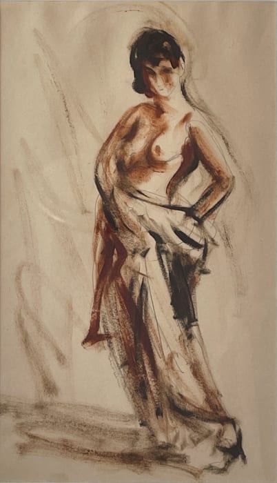 Robert Henri, Draped Studio Model, 1926