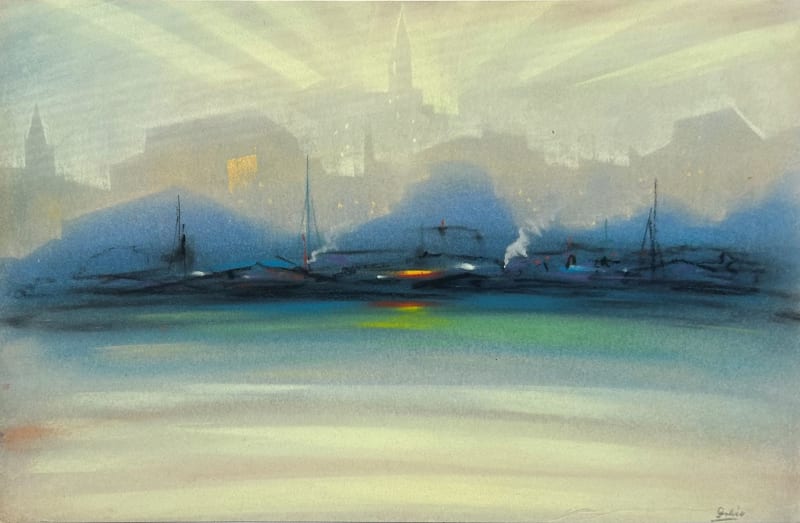 Leon Dolice, New York Harbor Nocturne