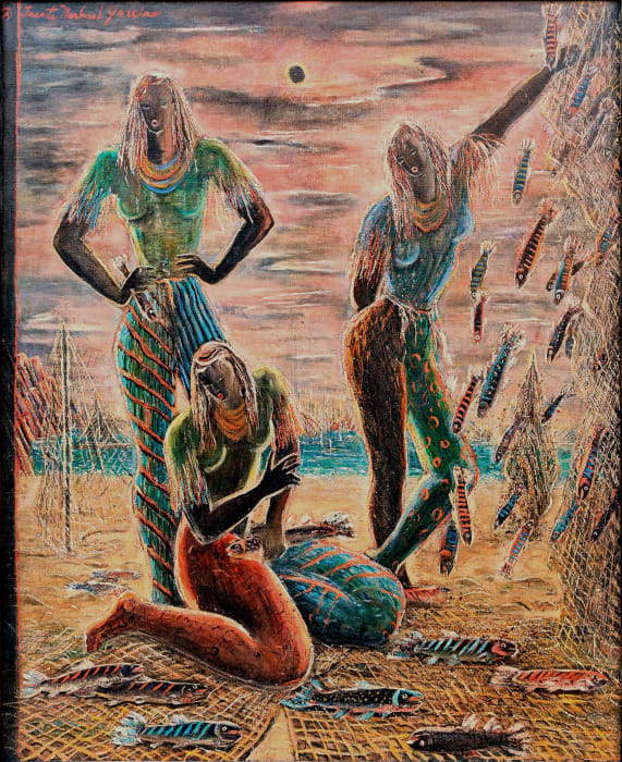 Juanita Guccione, A Good Catch, circa 1947