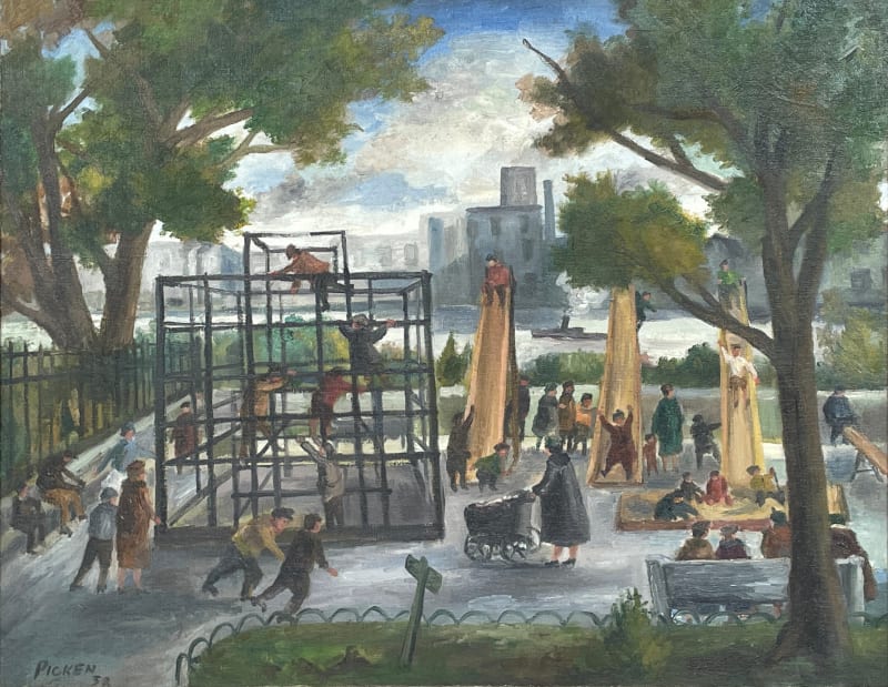George Picken, Playground, Carl Schurz Park, 1938