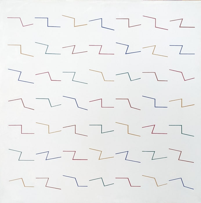 rainbow lines with canvas
