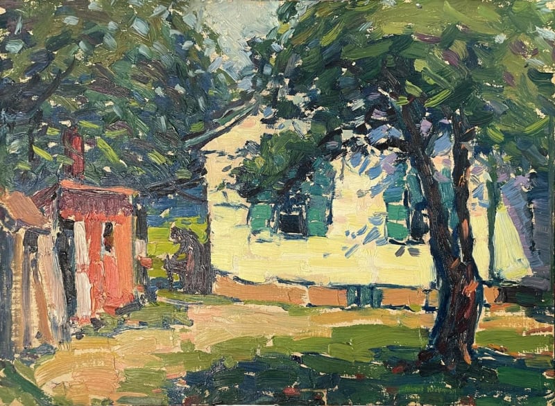 Albert Heckman, Backyard, Woodstock, New York