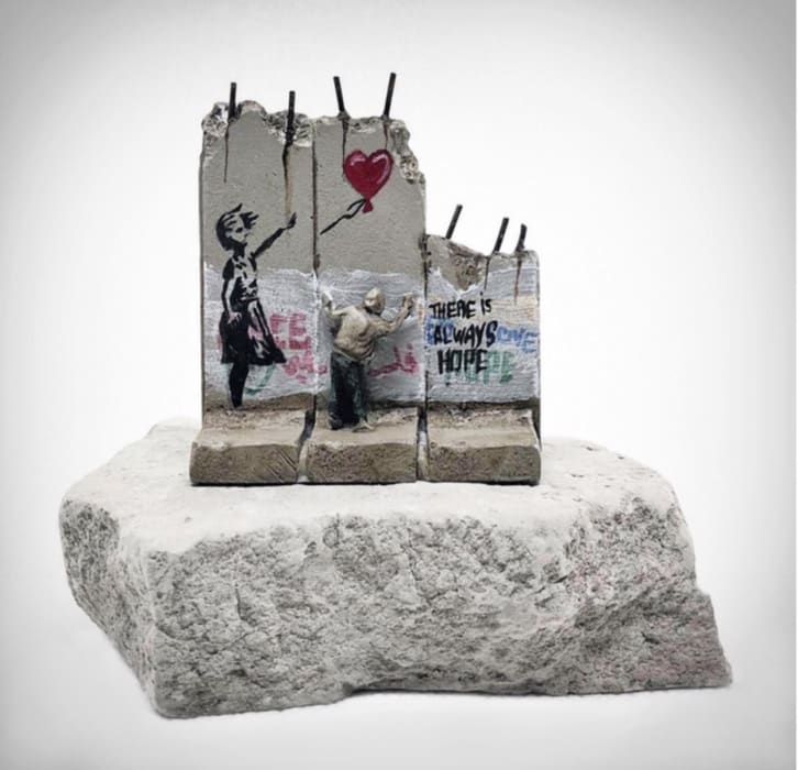 Banksy, Walled Off Hotel Statuette - Girl with Red Balloon, 2018