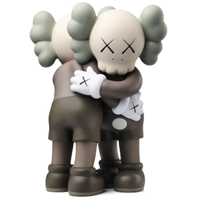 KAWS, Open Together (Brown), 2018