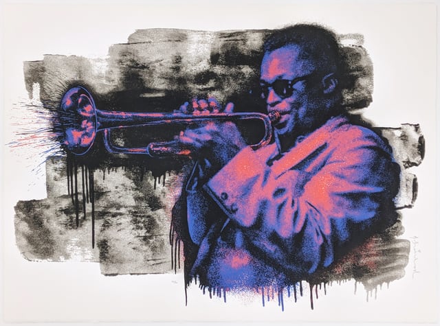 Mr. Brainwash, Miles Davis (Purple/Orange), 2015
