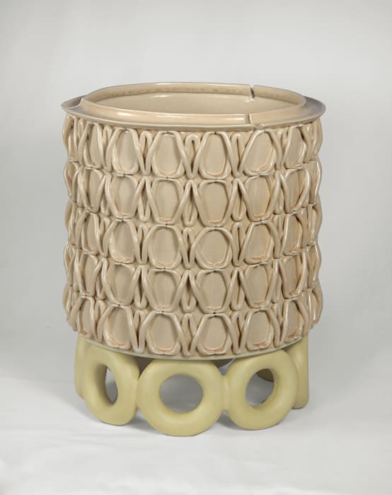 Andrea Clark, Woven Planter, Eight Circle Base