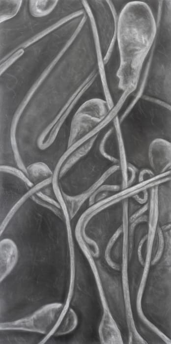 Juan Antonio Olivares, Untitled (sperm on mucus lining), 2022