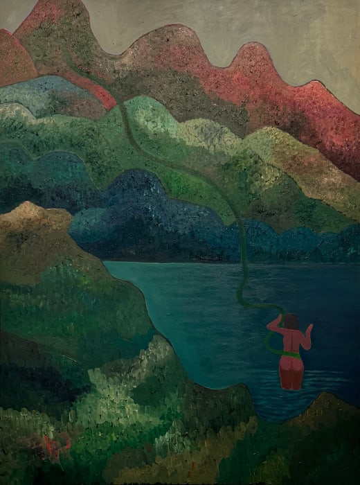 Alexandra Valenti, Rope Swing at Magic Mountain, 2025