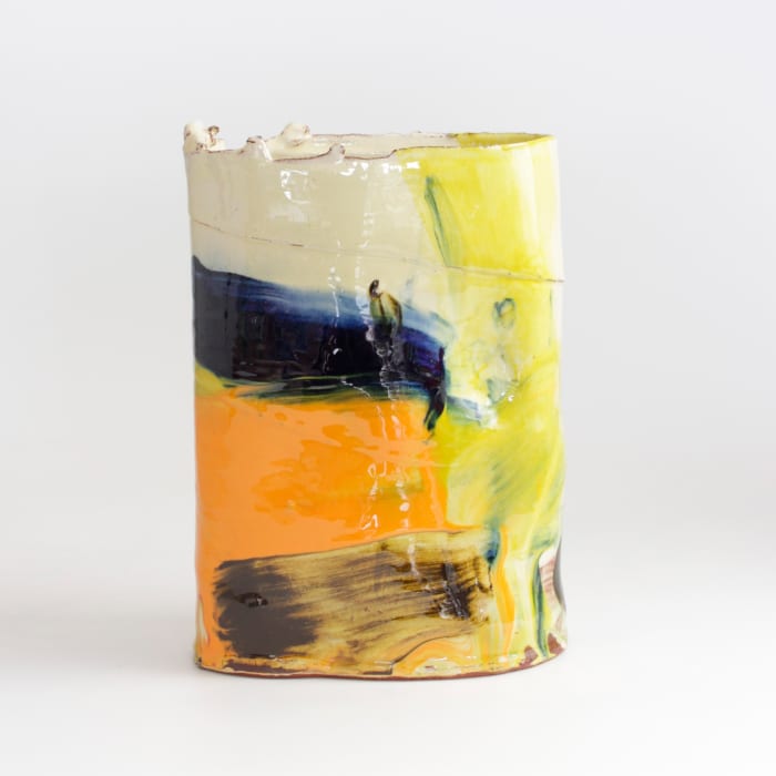 Barry Stedman, Vessel with Blue/Yellow, 2025