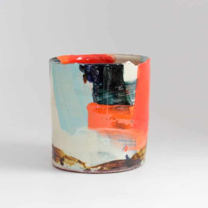 Barry Stedman, Vessel with Green/Red, 2025