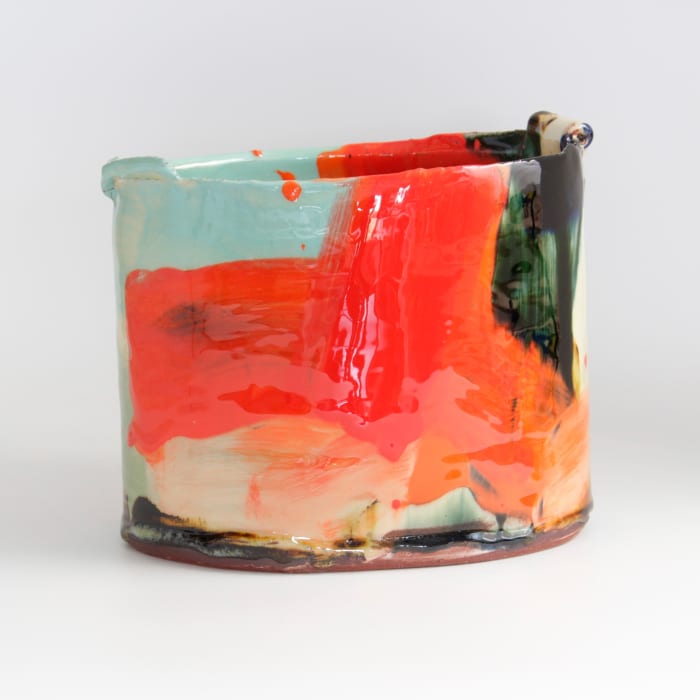 Barry Stedman, Vessel with Blue/Orange, 2025