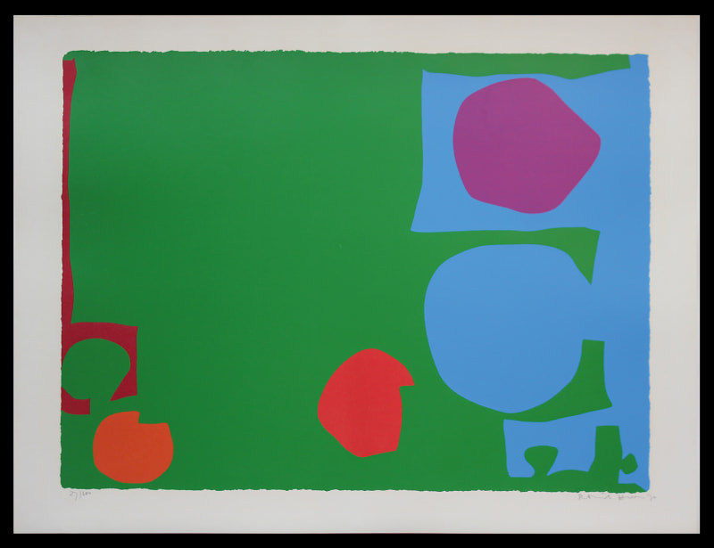Patrick Heron CBE, Three Reds in Green and Magenta in Blue: April 1970, 1970
