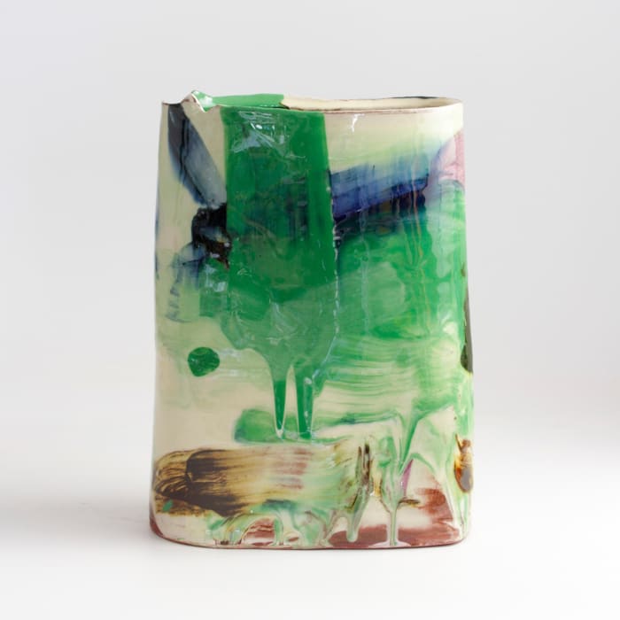 Barry Stedman, Vessel with Blue/Green/Pink, 2025