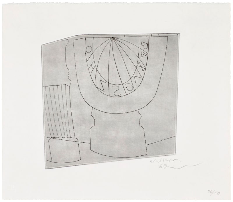 Ben Nicholson OM, Turkish Sundial & Column (Lafranca 46), 1967