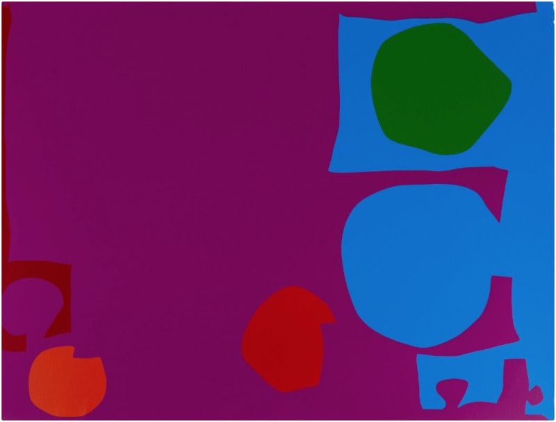 Patrick Heron CBE, Three Reds in Magenta and Green in Blue : April 1970, 1970