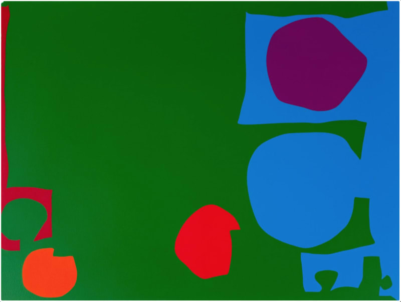 Patrick Heron CBE, Three Reds in Green and Magenta in Blue: April 1970, 1970