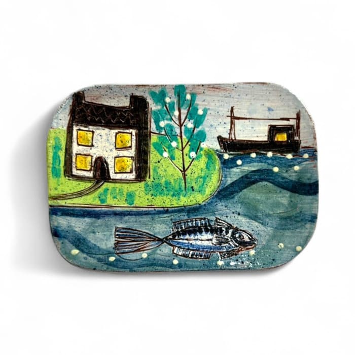 Anne Barrell, Coming Home - Postcard Plate, 2025