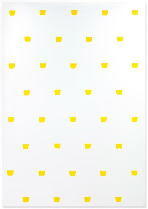 Niele Toroni, Empreintes de pinceau n°50 répétées à intervalles réguliers de 30 cm, 2015