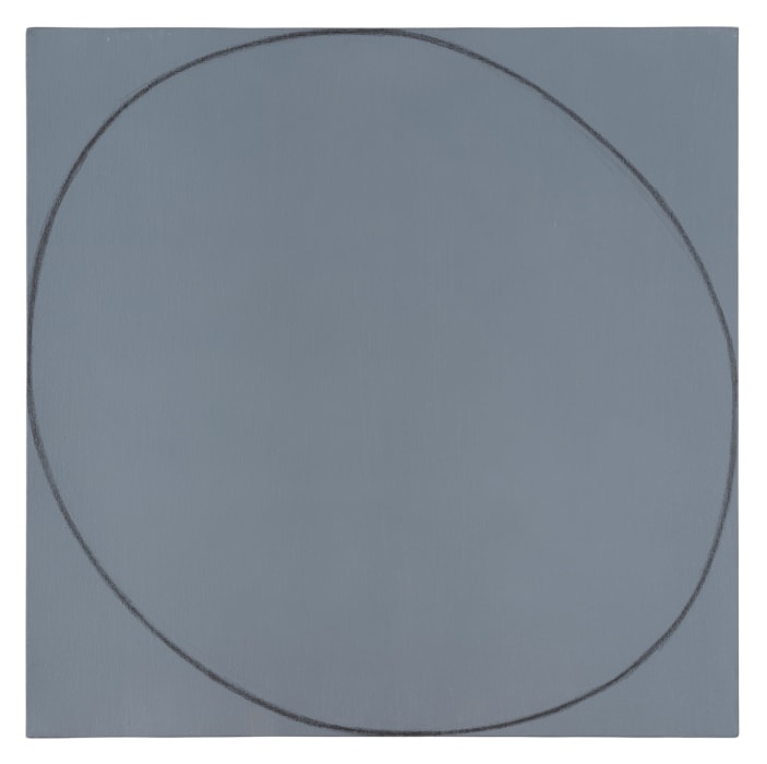Robert Mangold, Distorted Circle within a Square (Grey), 1972