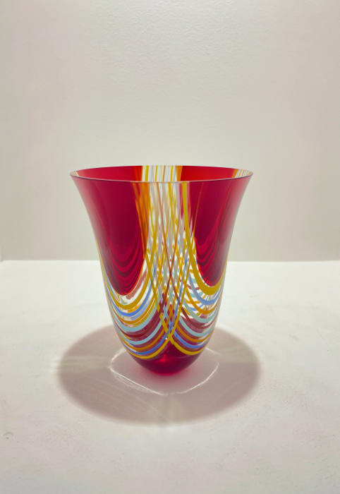 Anne Sorensen, Red Twistie Bowl, 2024