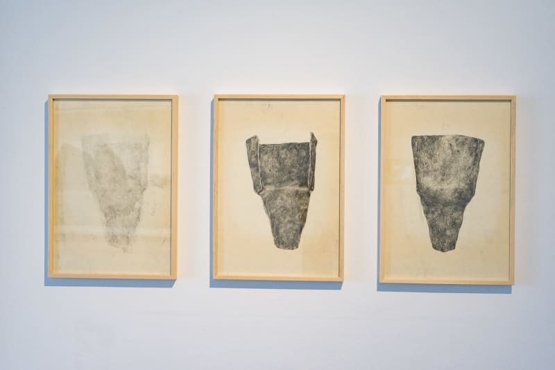 M’barek Bouhchichi, soc d'araire (triptych), 2020