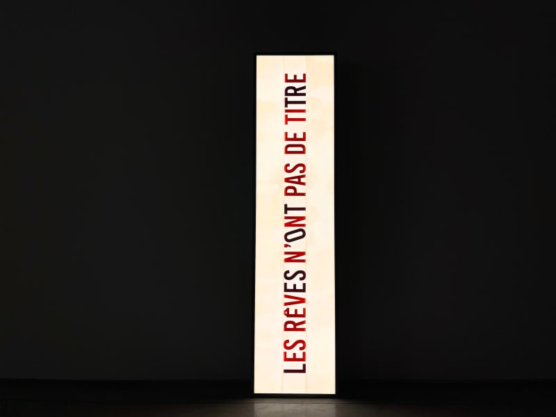 Zineb Sedira, Dreams Have No Titles (Lightbox #3), 2022