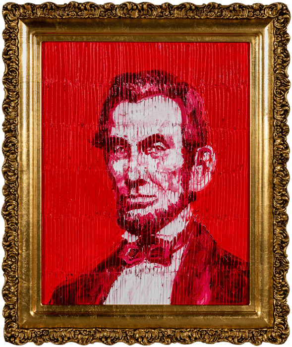 Hunt Slonem, Red Lincoln, 2022