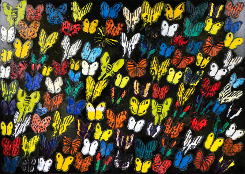 Hunt Slonem, Resin Kaleidoscope Butterflies, 2021