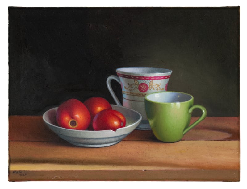 Anupa Perera, Tomatoes and Ceramics, 2024