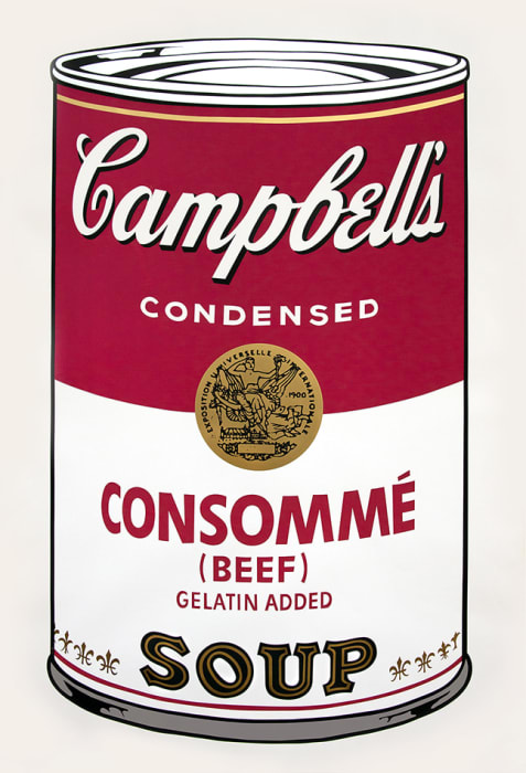 Andy Warhol, Beef Consommé, from Campbell's Soup Cans I, 1968