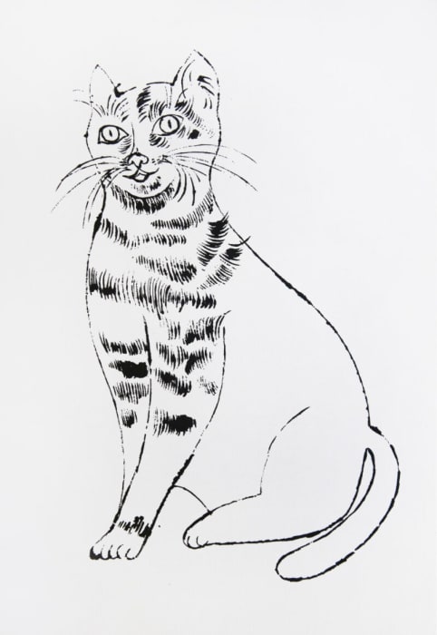 Andy Warhol, Untitled, from 25 Cats Name[d] Sam and One Blue Pussy, 1954