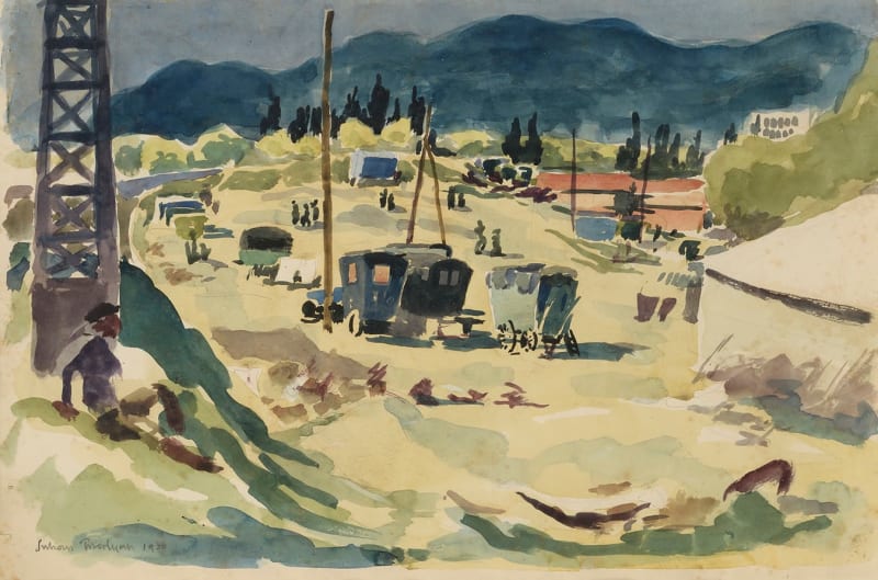 Julian Trevelyan RA, Spanish Encampment, 1930