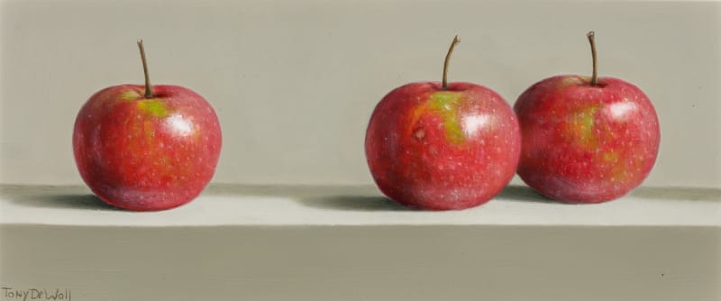 Tony de Wolf, Three Red Apples