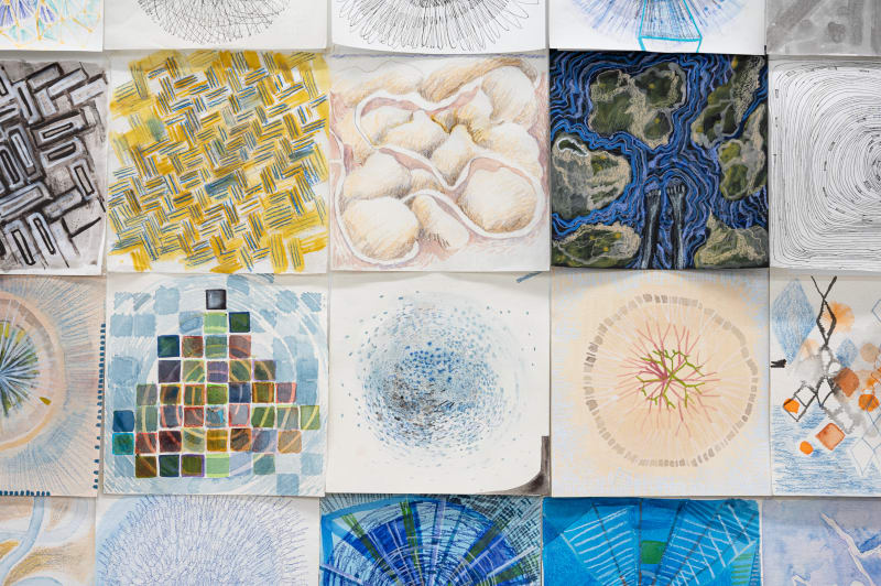 Fran Siegel, Covid Drawings, detail 1, 2023