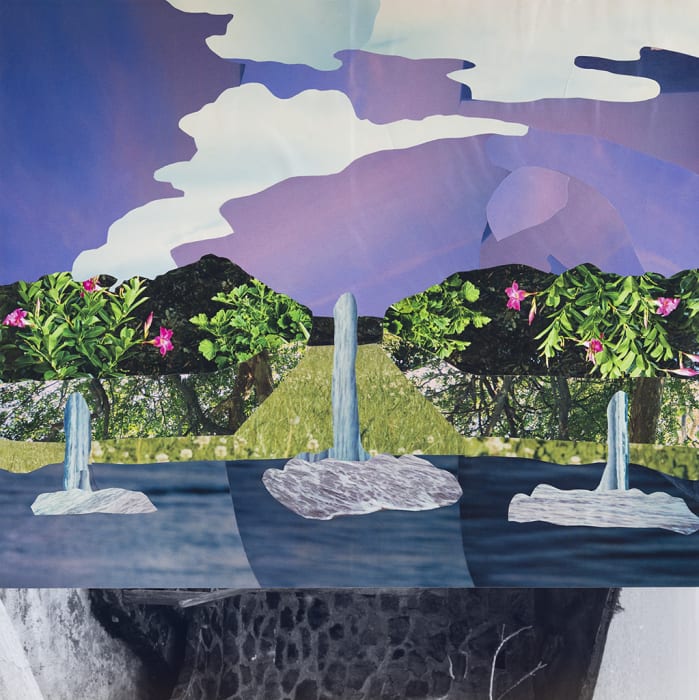 Vikky Alexander, [Mural] Vue du Bassin d'Apollon