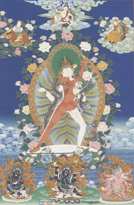 Niangben , Happy Vajra Buddha (Hevajra) (Tangka in colors)