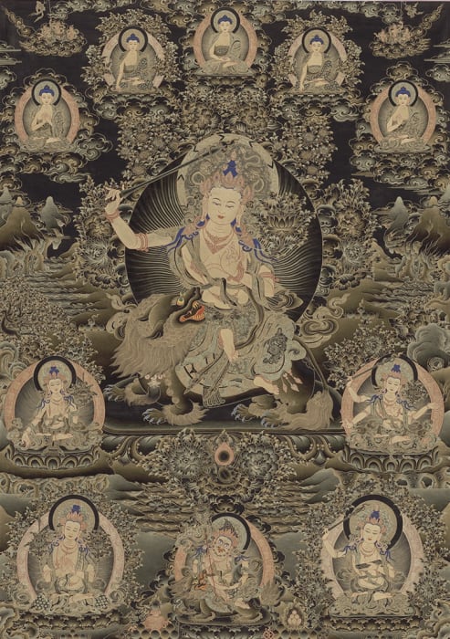 Niangben , Manjushri Bodhisattva (Black Gold)