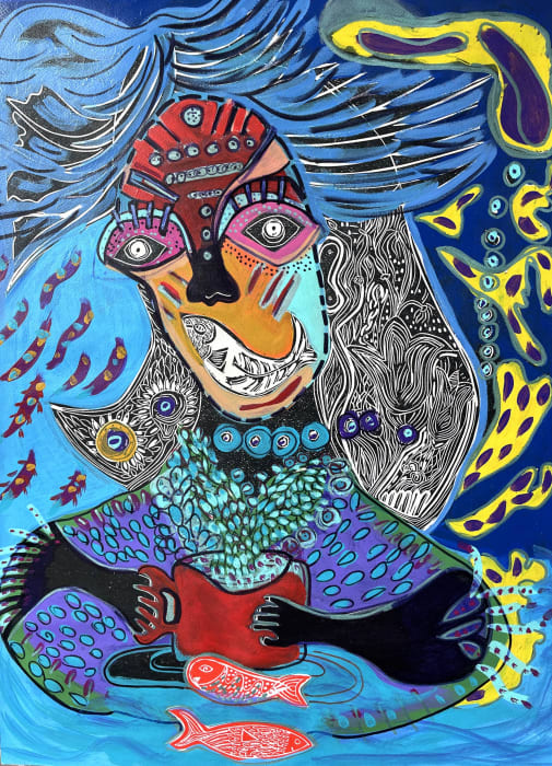 Alicia Zamora, Retrato imaginado de Jacqueline Lamba, 2022