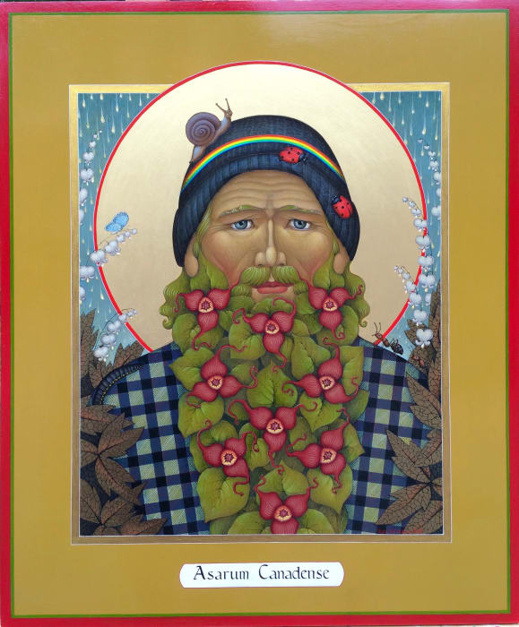 Olga Volchkova, Saint Wild Ginger - Original and print available, 2018