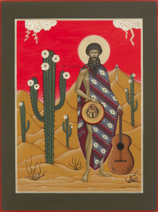 OLGA VOLCHKOVA, Saint Cactus - Original and print available, 2013