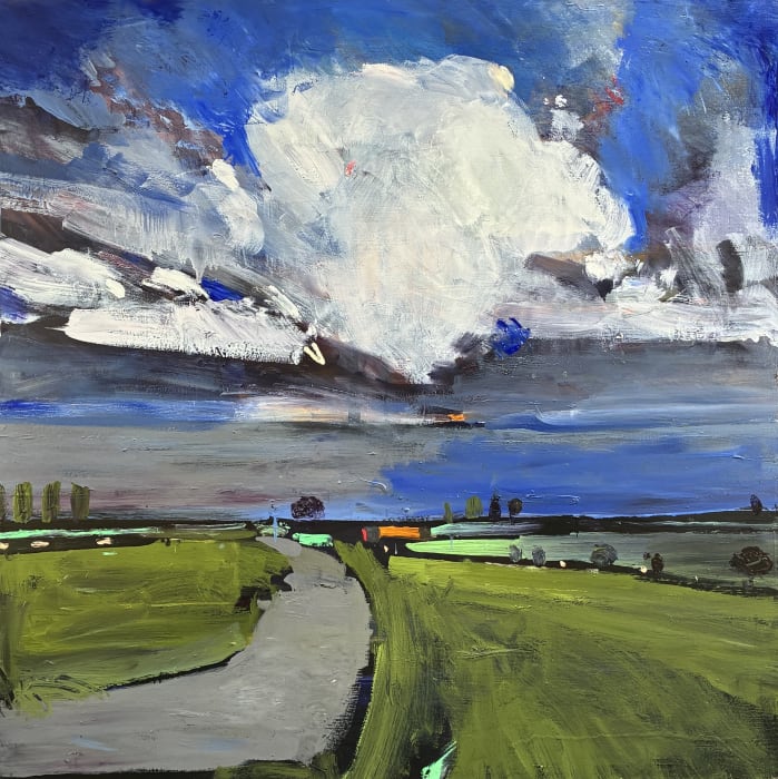 Adam Grosowsky, Spring (Road with Clouds), 2025