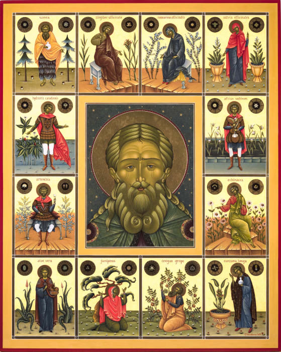 Olga Volchkova, The Holy Spirit of Herbs - Print available