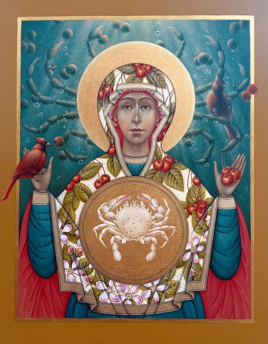 Olga Volchkova, St. Crabapple - Print available, 2023