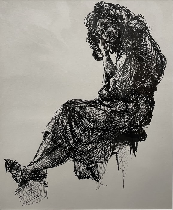 Tom Blodgett (1940-2012), Untitled ( Seated Woman), 1962