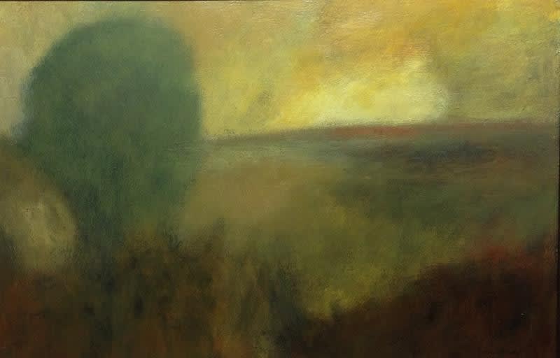MARK CLARKE (1935-2016), Landscape with Oak Tree, c.2011