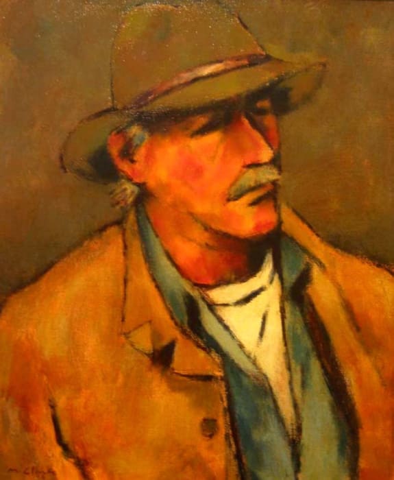 MARK CLARKE (1935-2016), Model with Hat, c. 2002