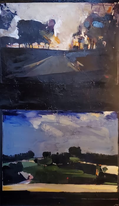 Adam Grosowsky, Oregon Diptych, 2025